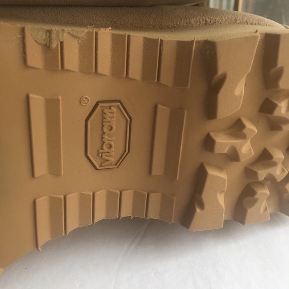 Wellco Vibram Tan Combat Boots Men Size 13R - Picture 7 of 8